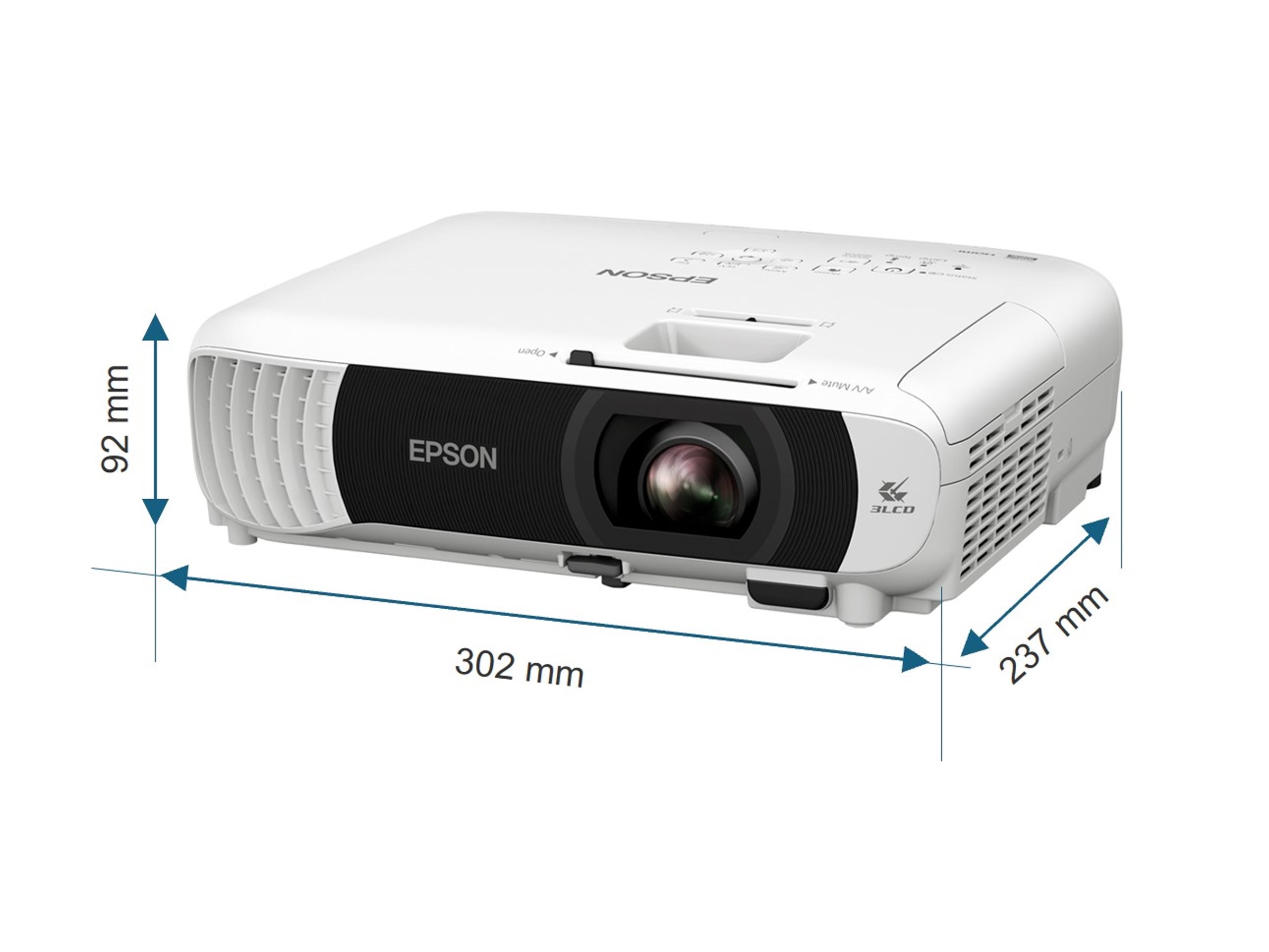EPSON EB-W55 3LCD Projector 4000lm, V11HB58040