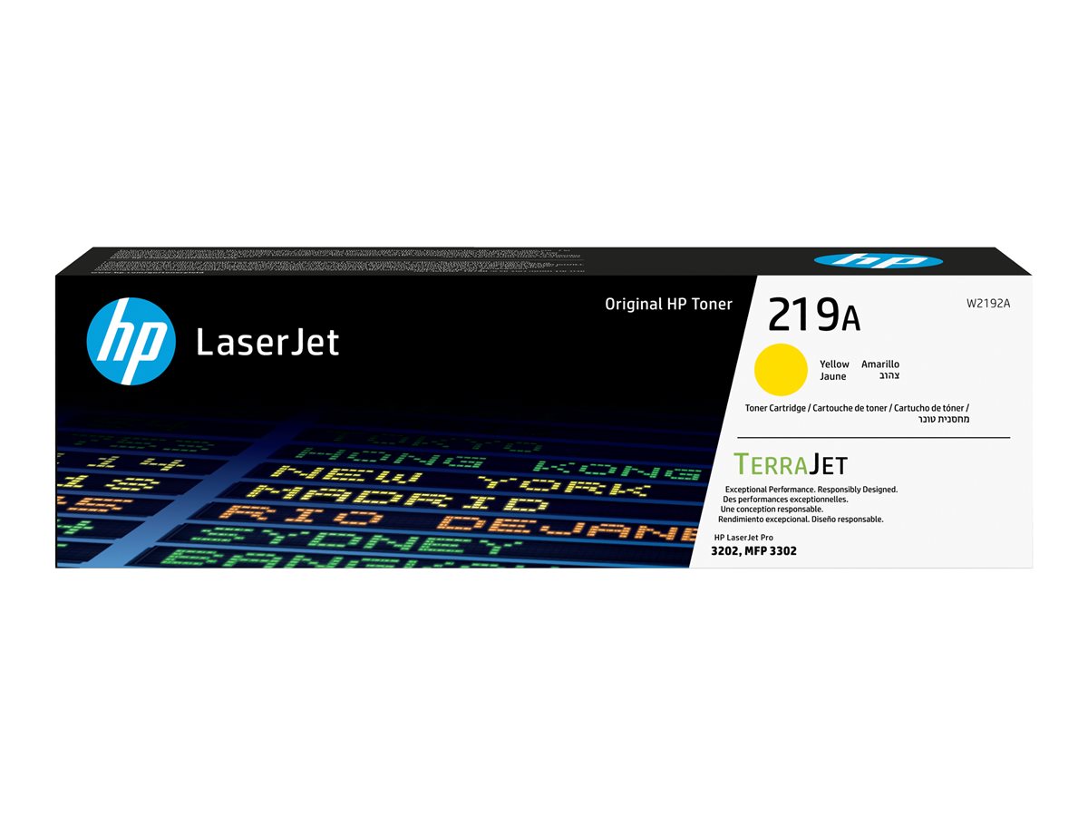 HP 219A Yellow Org LJ Toner Cartridge, W2192A