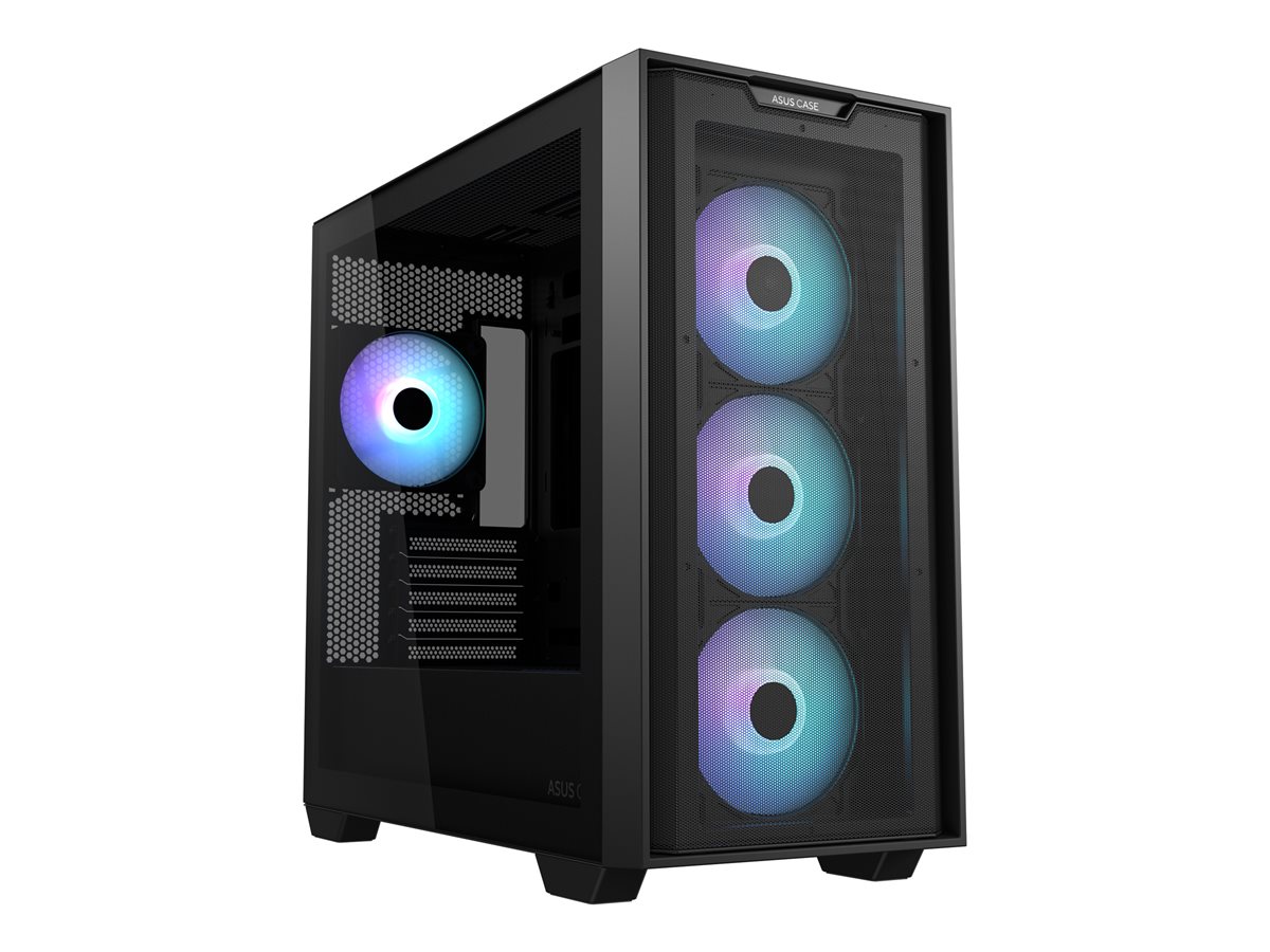 ASUS A21 PLUS TG ARGB BLACK mATX Case, A21 PLUS TG ARGB BLACK