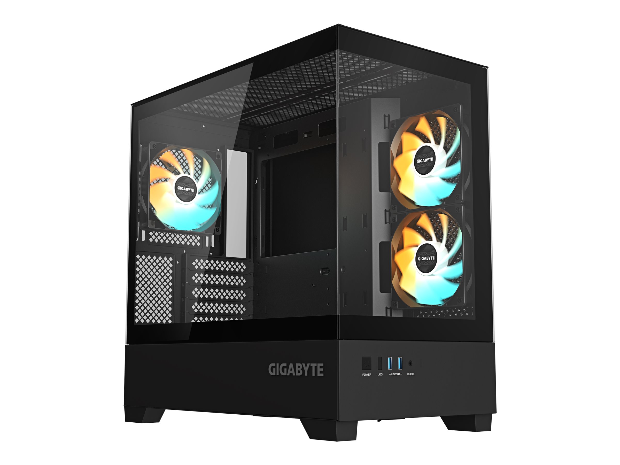 GIGABYTE GB-C201P Case Black RGB, GB-C201P