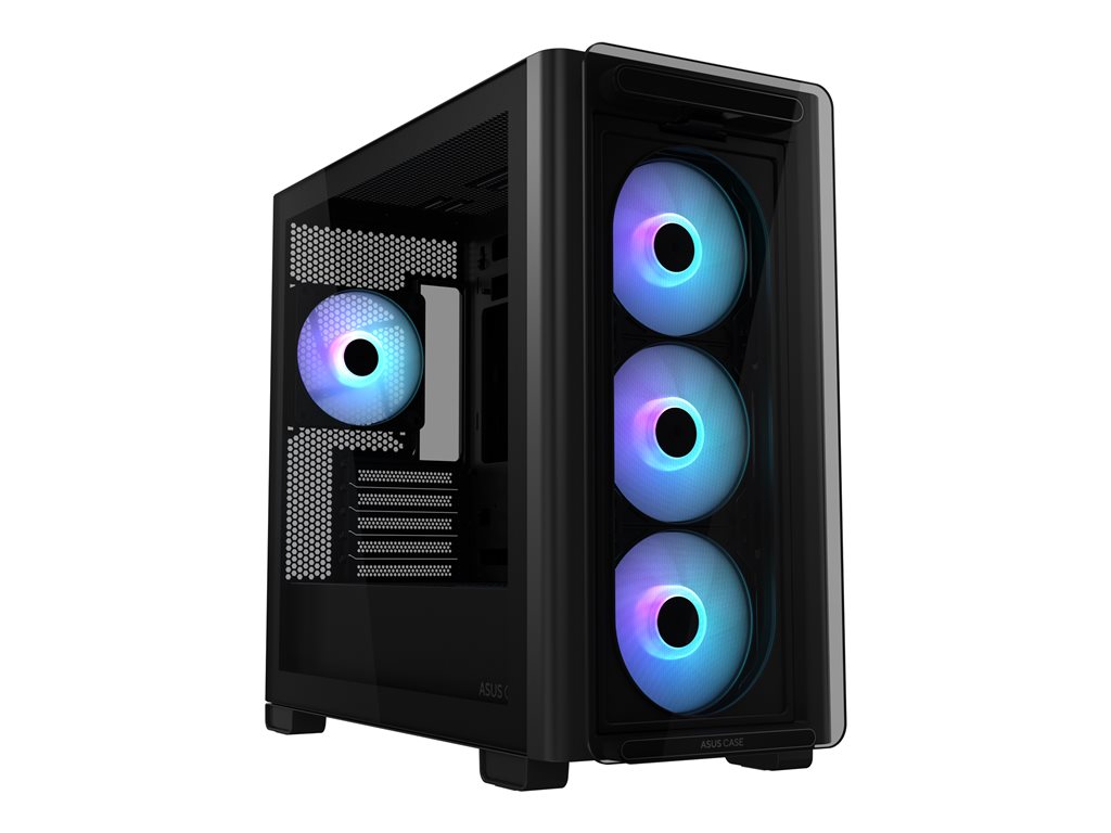 ASUS A23 PLUS MicroATX ARGB Case Black, A23 PLUS TG ARGB BLACK