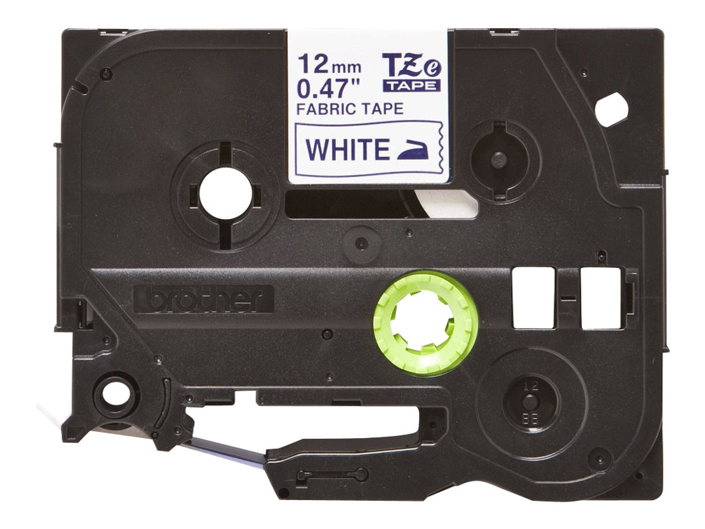 BROTHER TZEFA3 12mm BLUE ON WHITE FABRIC, TZEFA3