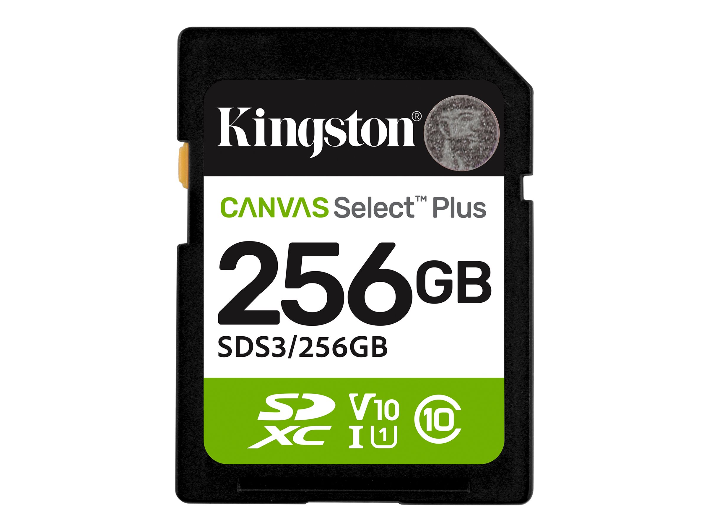 KINGSTON 256GB SDXC Canvas Select Plus, SDS3/256GB