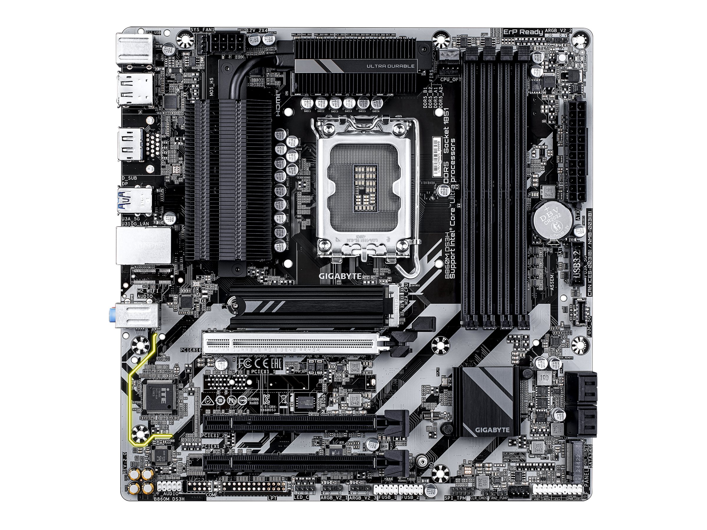GIGABYTE B860M DS3H LGA1851 MB, B860M DS3H